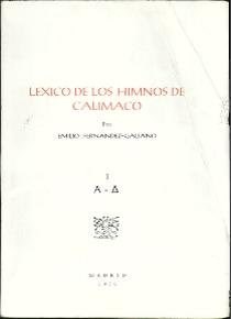 Léxico de los himnos de Calímaco. Vol. I (A-D) - Livriz Sell ...